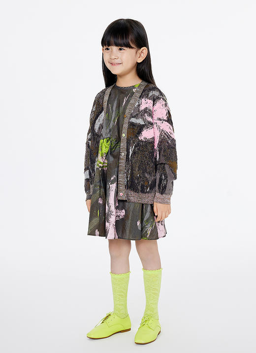 jnby   25年春款  中长款开襟针织衫  1P2312230 商品图11