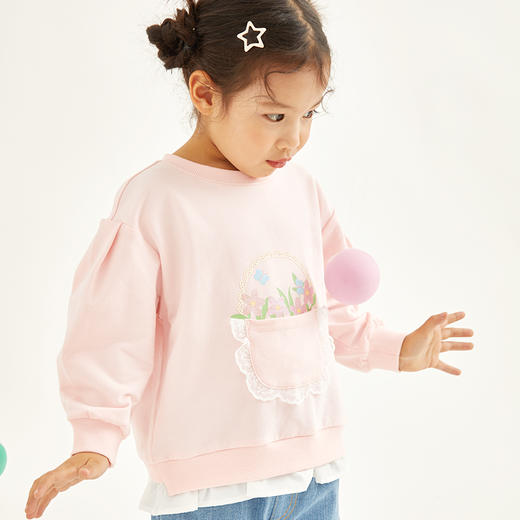 Cucutas女幼童长袖卫衣CY25SPW709粉红（90#-120#） 商品图8