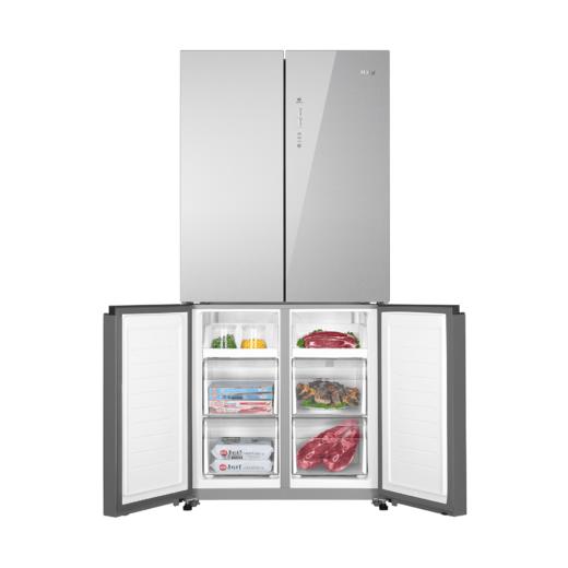 海尔（202883）冰箱BCD-471WGHTDEDSW彩晶变频1级风冷无霜 超薄箱体、厨装一体 压机风机双变频设计 三挡变温 DEO净味系统 商品图4