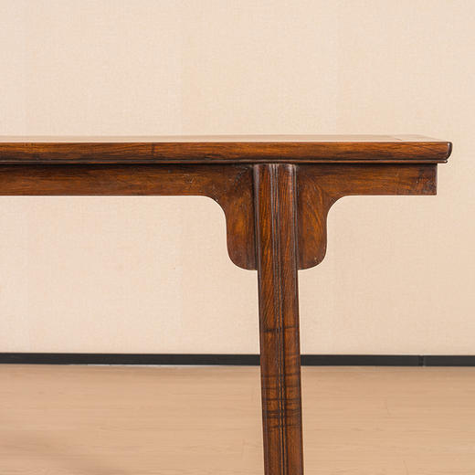 清 黄花梨夹头榫刀牙板平头案 商品图3