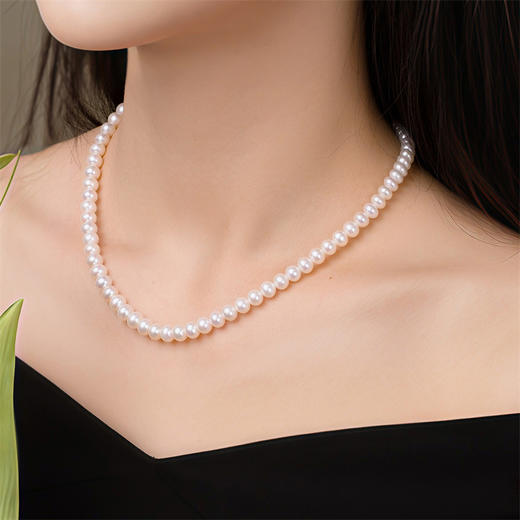 【积分抵值】珍珠项链 简约百搭银S925珍珠项链女士礼物MEMORA诗普琳ZN001002 商品图2