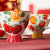 【专柜多样屋】JOYYE福果满园马克杯带勺高脚杯釉下彩手绘春节新春礼物 金柿-【单杯礼盒】 230ml 商品缩略图5