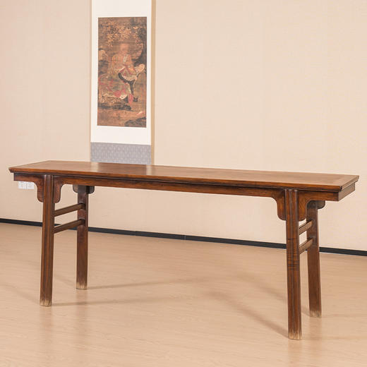 清 黄花梨夹头榫刀牙板平头案 商品图4