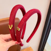 纪念日百货新年系列气质高级感酒红细发箍160947885 商品缩略图3