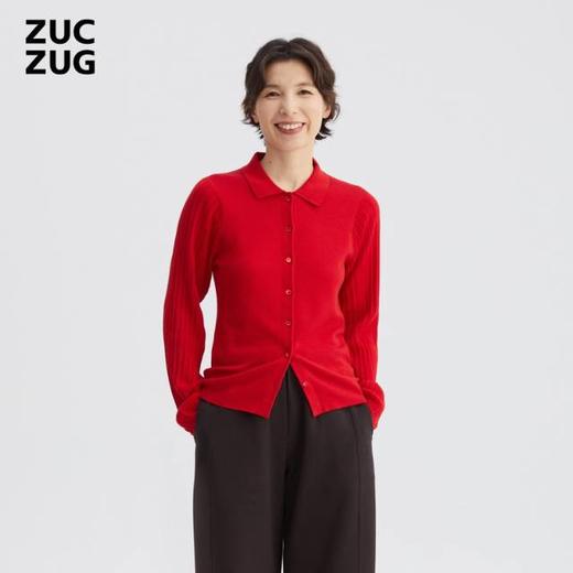 2楼素然丝棉横机翻领开衫吊牌价1450 商品图4