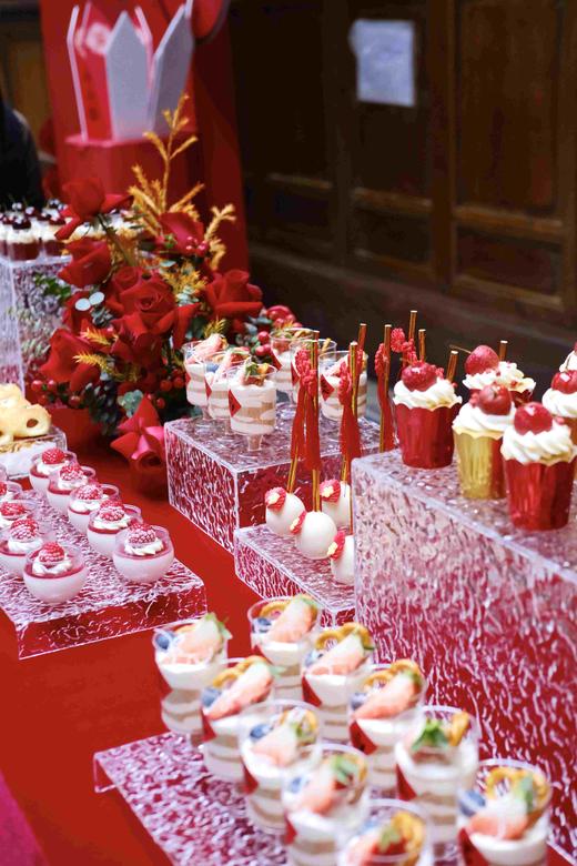 红色系开业茶歇 商品图3