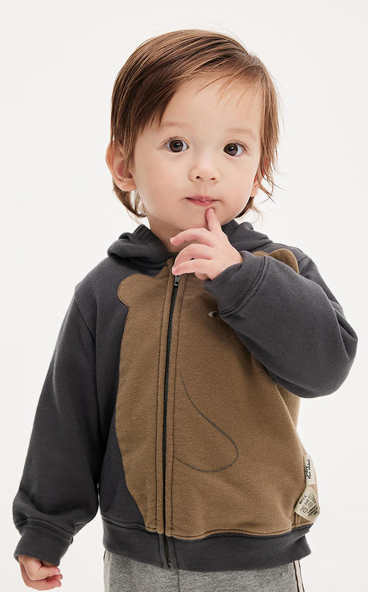 jnby   25年春款  连帽开襟卫衣  YP2411860 商品图3