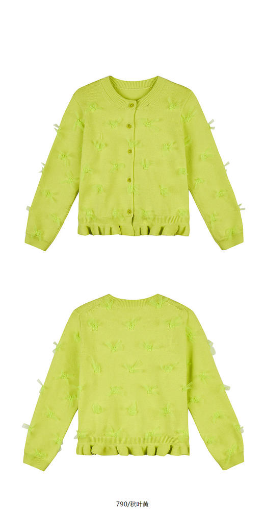 jnby  25年春款  短款开襟针织衫 1P2310720 商品图12