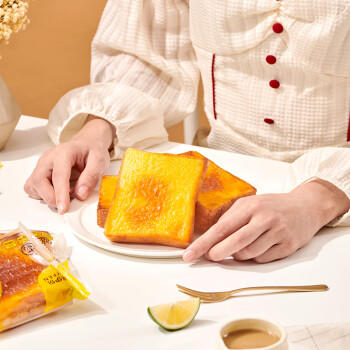 来伊份岩烧乳酪吐司300g手撕面包营养早餐糕点点心下午茶休闲零食 商品图0