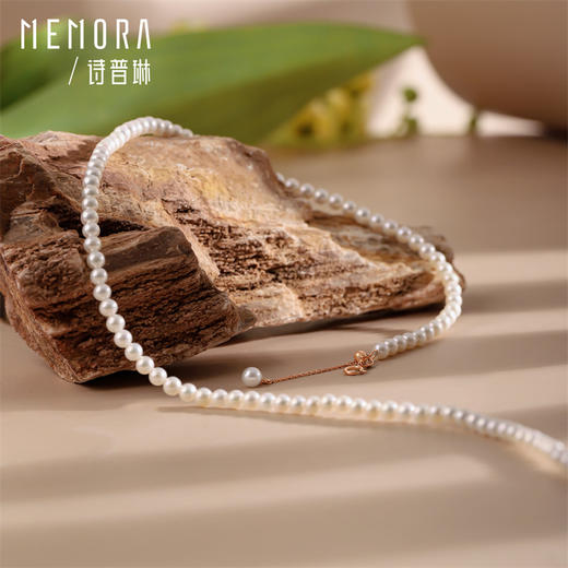 18k金珍珠项链 简约百搭叠戴珍珠项链女士礼物MEMORA诗普琳ZN209801 商品图5