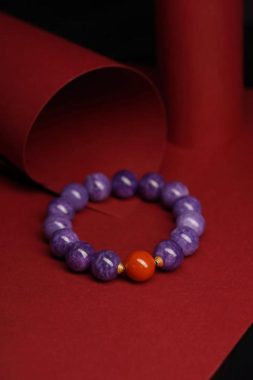 “九紫离火”紫龙晶&南红 商品图4