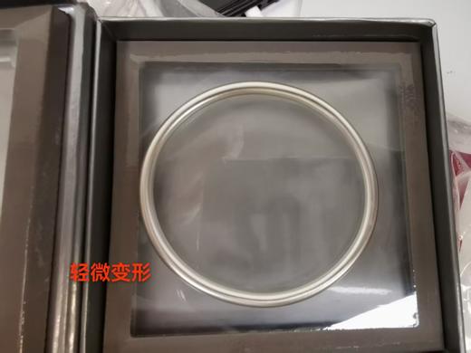 AB39451-A-X046AB0000001 周大福CHOW TAI FOOK 实心简约经典素圈哑光925银手镯【约24克   58mm  】 商品图5