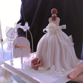 女神婚纱蛋糕