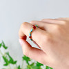 敦煌【松石玛瑙串珠戒指】绿松石串珠戒指 百搭多巴胺食指环戒指 小众设计精致手饰女 商品缩略图3