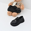 经典鲨女鞋2025年春季新百搭黑色圆头平底系带舒适单鞋小皮鞋KW388-517051 商品缩略图3