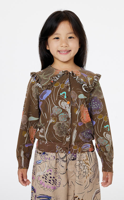 jnby  25年春款  短款开襟针织衫  1P2311980 商品图3