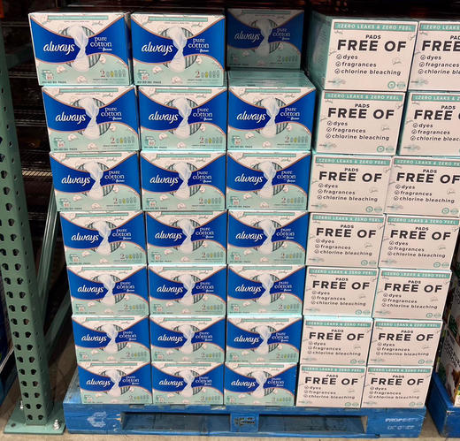 美国直邮特价255元🉐包税包邮到手了🔥宇宙Z好用的液体全棉防过敏卫生巾always 商品图2