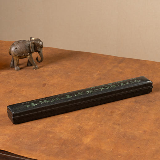 清 紫檀诗文笔盒 商品图4