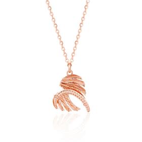 【1件7.5折】18k金爱心项链 天使翅膀套链女士礼物MEMORA诗普琳KN310401