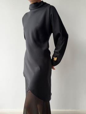 VC｜AW24145 Cedar flared skirt [ 黑 / 白 ]