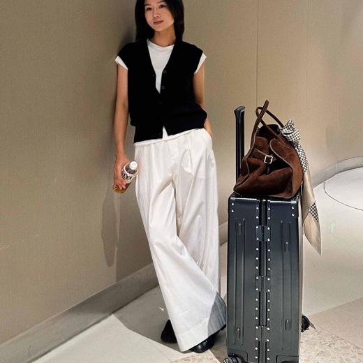 顺丰包邮洛诗琳10504新款叠穿神器精纺羊毛针织背心开衫027 商品图4