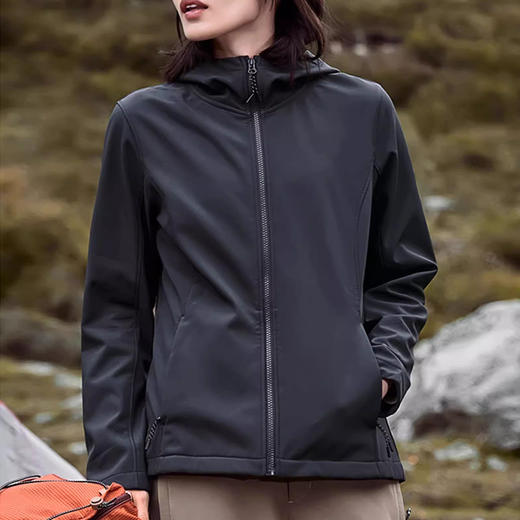 裁缝学苑AQ418连帽软壳外套纸样女装高弹运动上衣防泼水登山服样板 商品图4