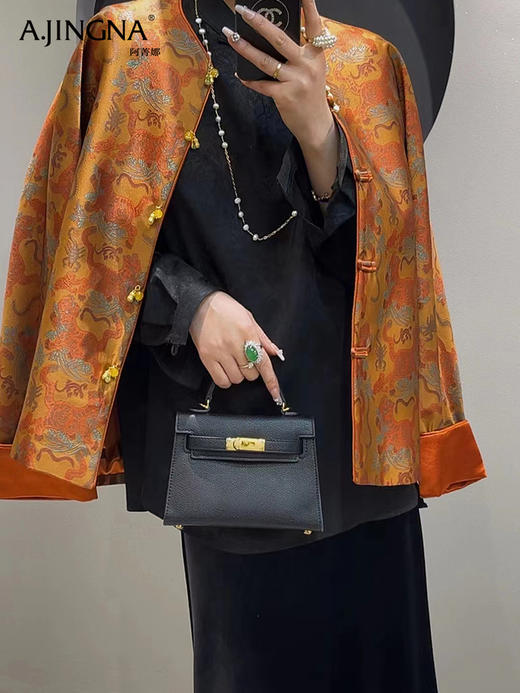 【矜贵气韵】阿菁娜新舒东方之姿新中式外套F30C207003 商品图0