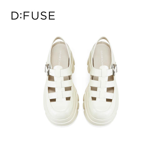 Dfuse迪芙斯2025春季新款透气休闲凉鞋复古风增高罗马凉鞋DFD1115112 商品图9