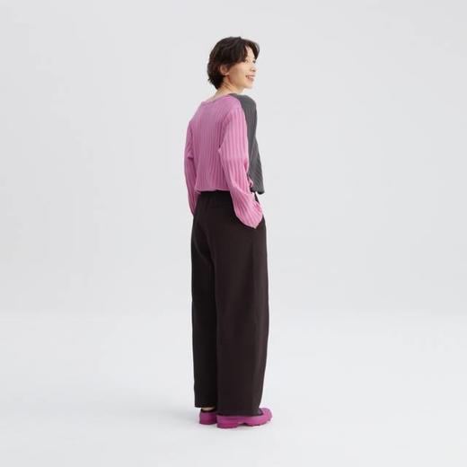 2楼素然珠地针织布直筒裤吊牌价1350 商品图2