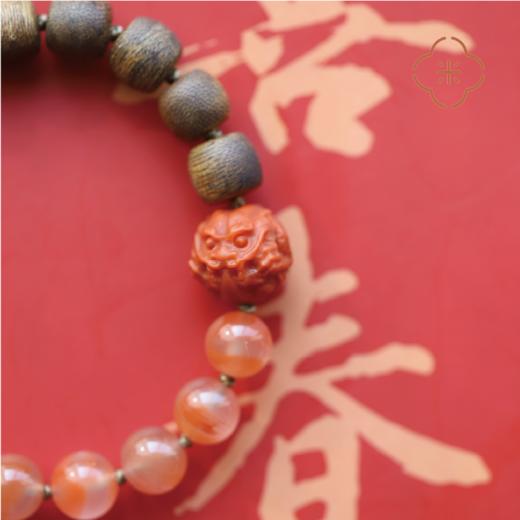 米马饰物 “无畏”冰飘南红、沉香木与南红生肖手钏 “无畏得失，方得自在” 商品图4