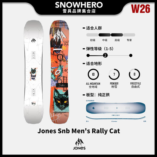 25/26雪季JONES男女款滑雪板野雪板预售 商品图3