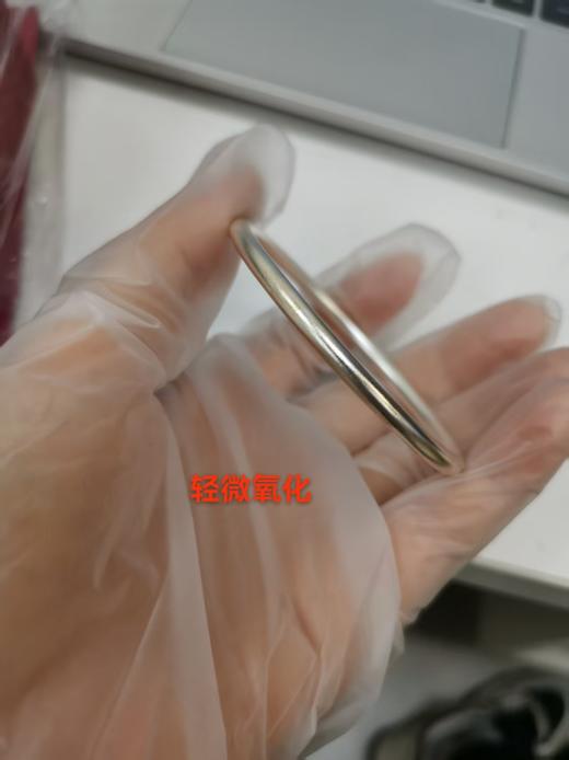 AB39451-A-X046AB0000001 周大福CHOW TAI FOOK 实心简约经典素圈哑光925银手镯【约24克   58mm  】 商品图6