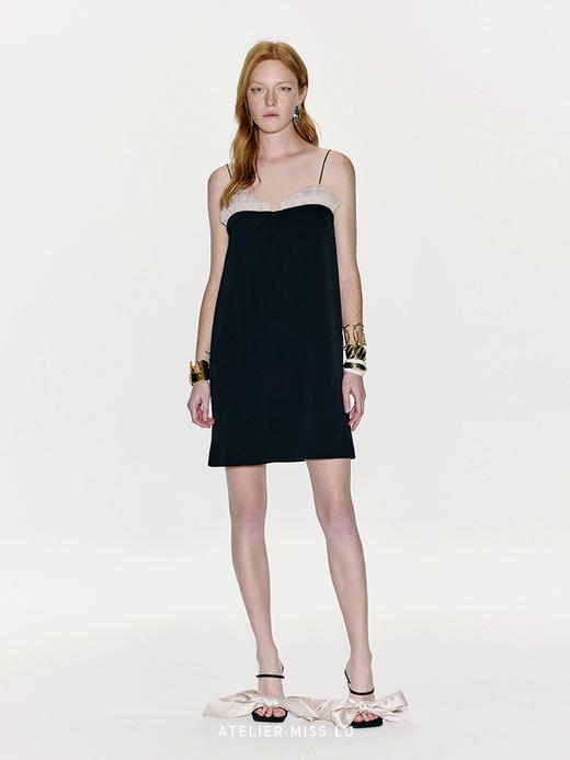 【月下爱丽丝】层叠薄纱拼接设计吊带连衣裙 商品图1