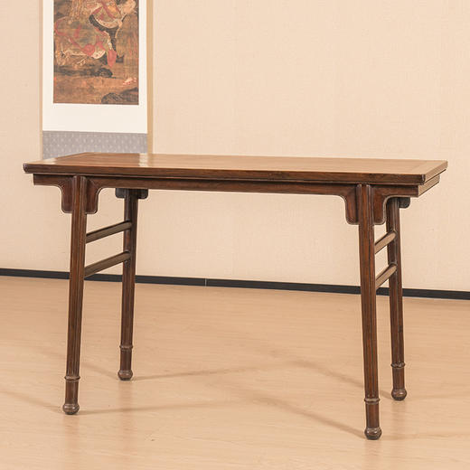 清 红木夹头榫刀牙板平头案 商品图4