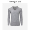 Threegun三枪 金钻羊毛V领长袖男衫-24153A021 商品缩略图0