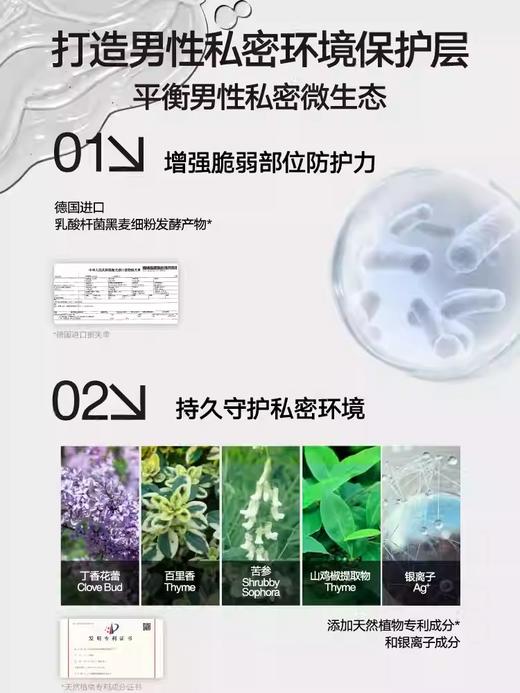 理然男士私处护理洗液 私密清洁护理 去垢除味 温和版200ml 商品图1