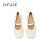Dfuse迪芙斯2025春季新款甜酷时尚单鞋钻钉蝴蝶结方头玛丽珍鞋DFD1111109 商品缩略图6