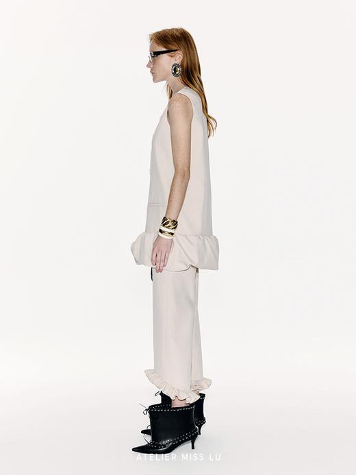 【夏日奏章】蓬松花苞下摆拼接直身纽扣连衣裙 商品图1