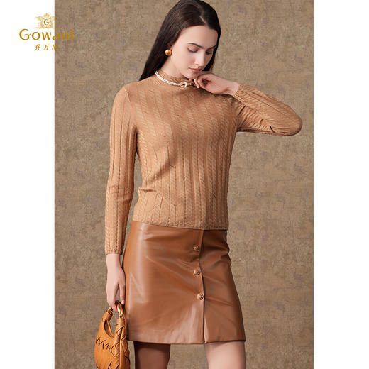 乔万尼秋季新品针织衫简约百搭套头打底衫ET3M763 商品图1