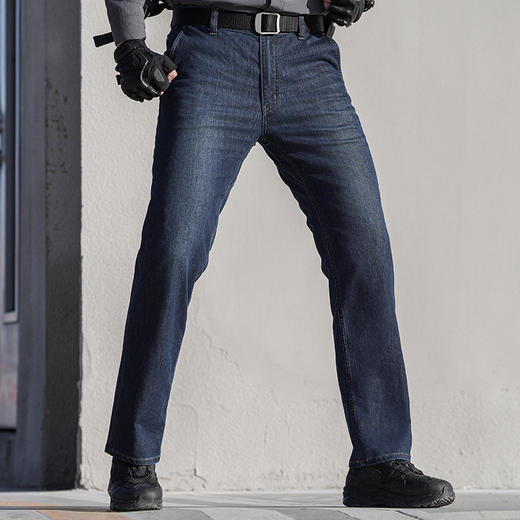 直筒龙牙隐之冰岩cordura战术通勤直筒牛仔裤 商品图0
