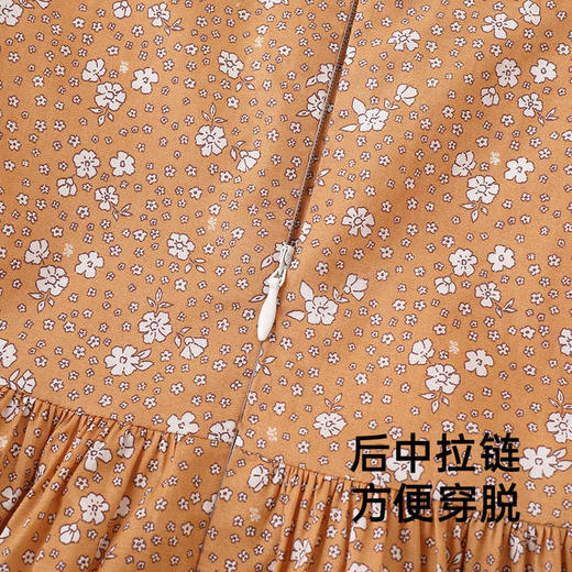 英氏女童裙子春秋长袖女宝连衣裙碎花裙2025羊毛裙子YRLAJ1R002A 商品图2