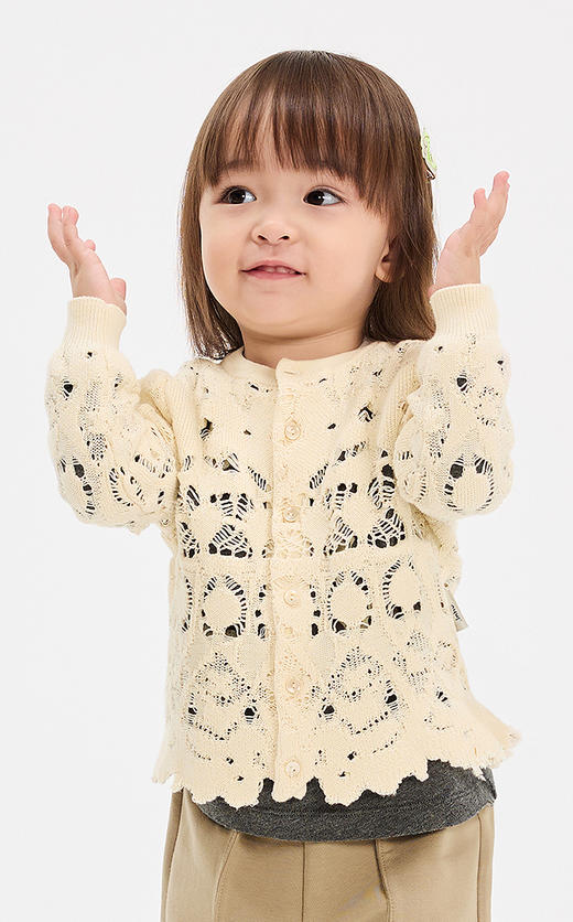 jnby  25年春款  短款开襟针织衫 YP2311590 商品图3