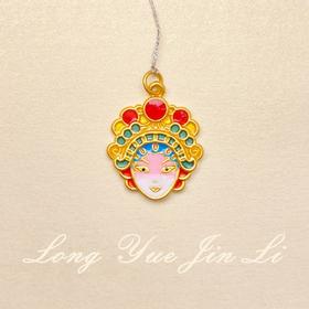 古法金吊坠（珐琅）,2.03克,工费:30元/克