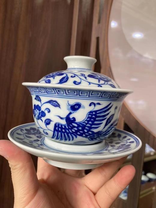 青花盖碗 商品图0