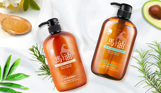 【中欧班列精选】 hm日本蝶印马油洗护沐浴套装系列 礼盒套装2瓶 多种搭配多选择600ml    正品保证 商品图2