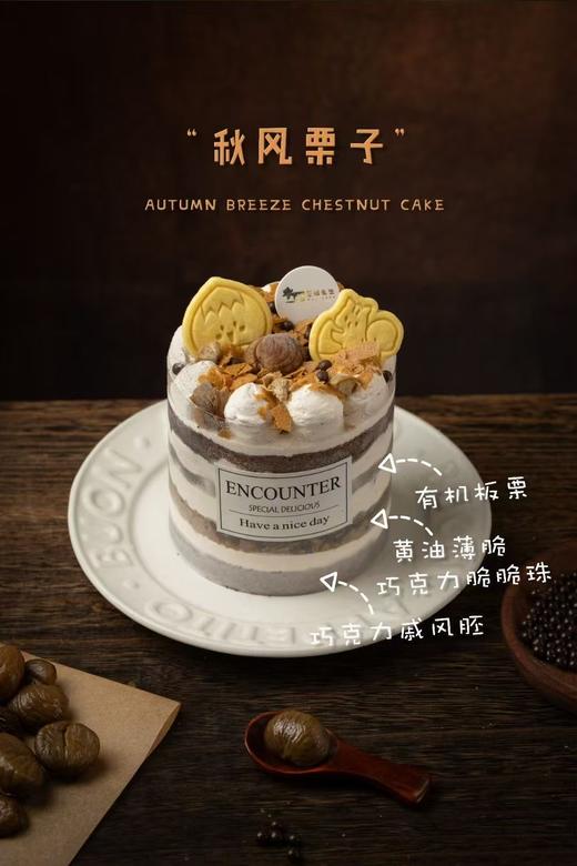 【口味蛋糕】秋风栗子 4英寸进口动物奶油蛋糕 商品图1