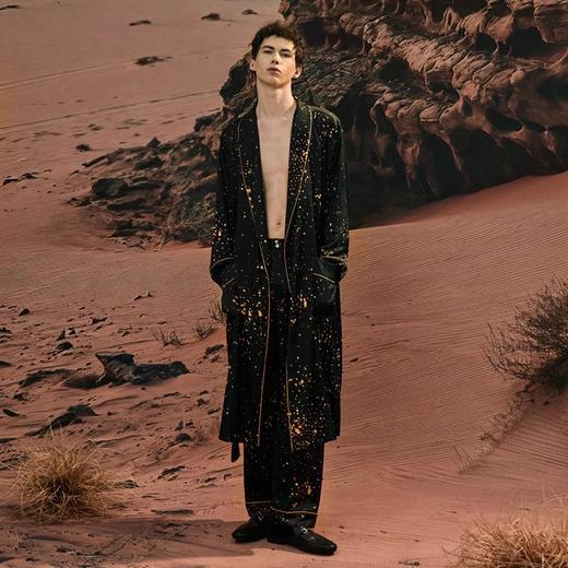 Solo seta22姆米真丝睡衣男丝绸家居服桑蚕丝睡袍轻奢2023年新品 商品图1