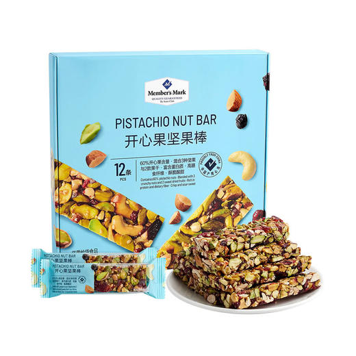 MM 山姆 Member's Mark 开心果坚果棒 360g（12条） 商品图0