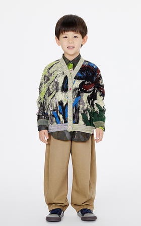 jnby   25年春款  中长款开襟针织衫  1P2312230