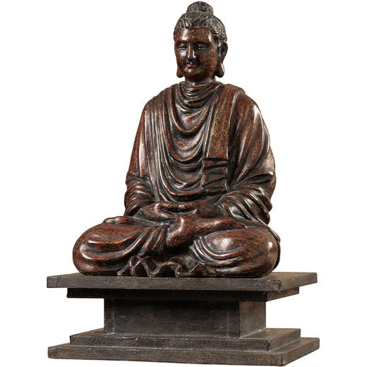 清 犀皮漆释迦摩尼佛像 商品图5